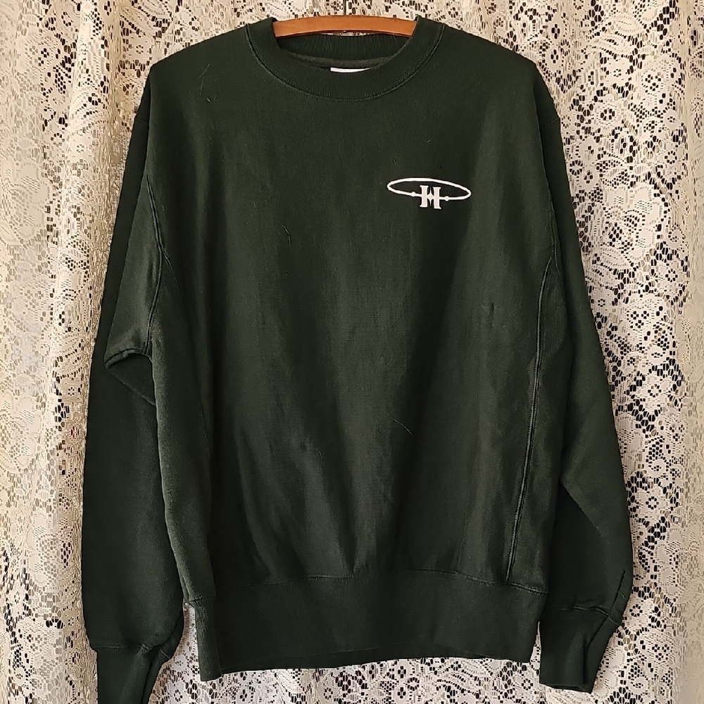 Vintage Champion Dark Green Crewneck Sweater